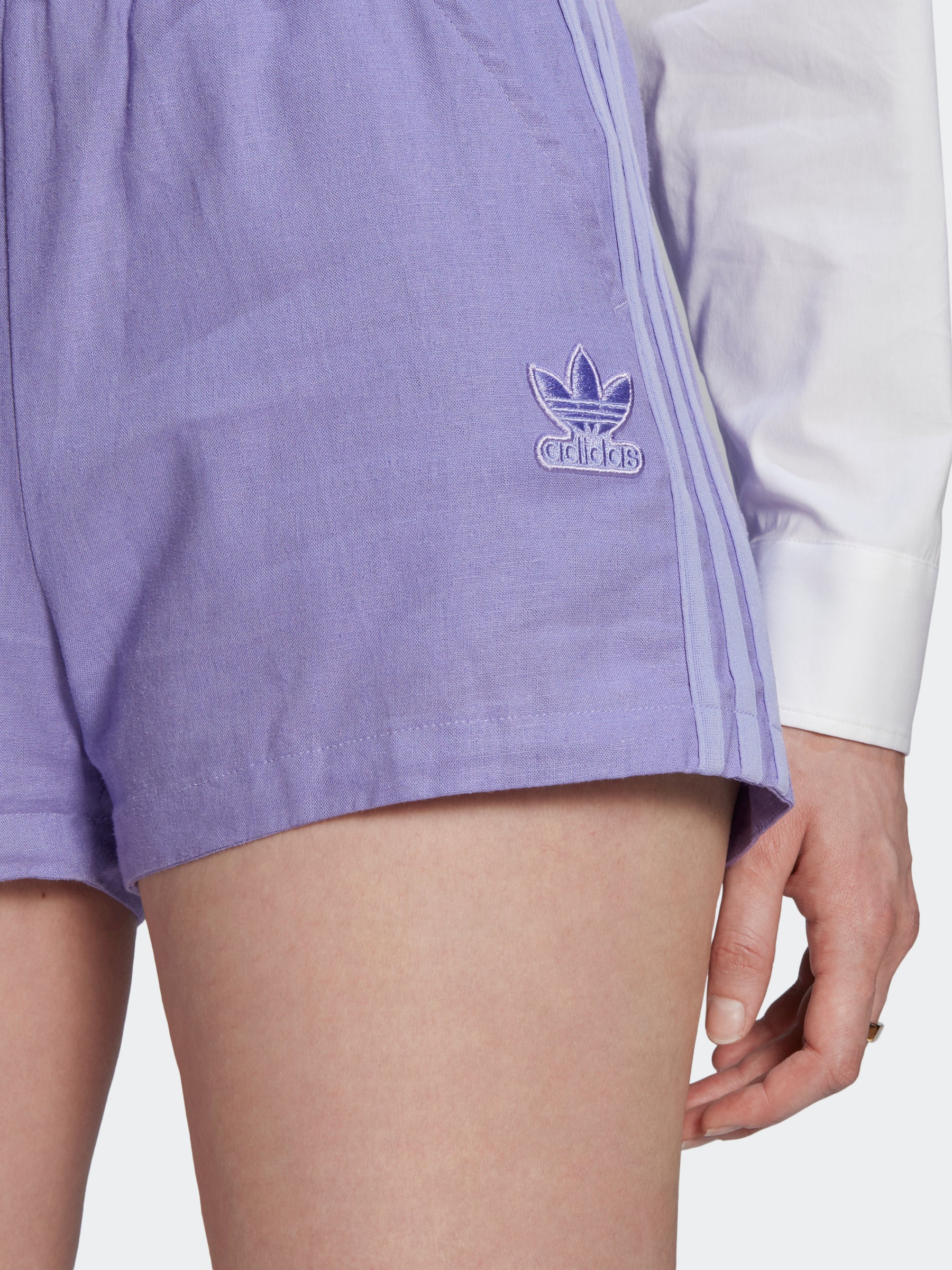 מכנסיים קצרים שילוב פשתן / נשים- Adidas Originals|אדידס אוריג'ינלס