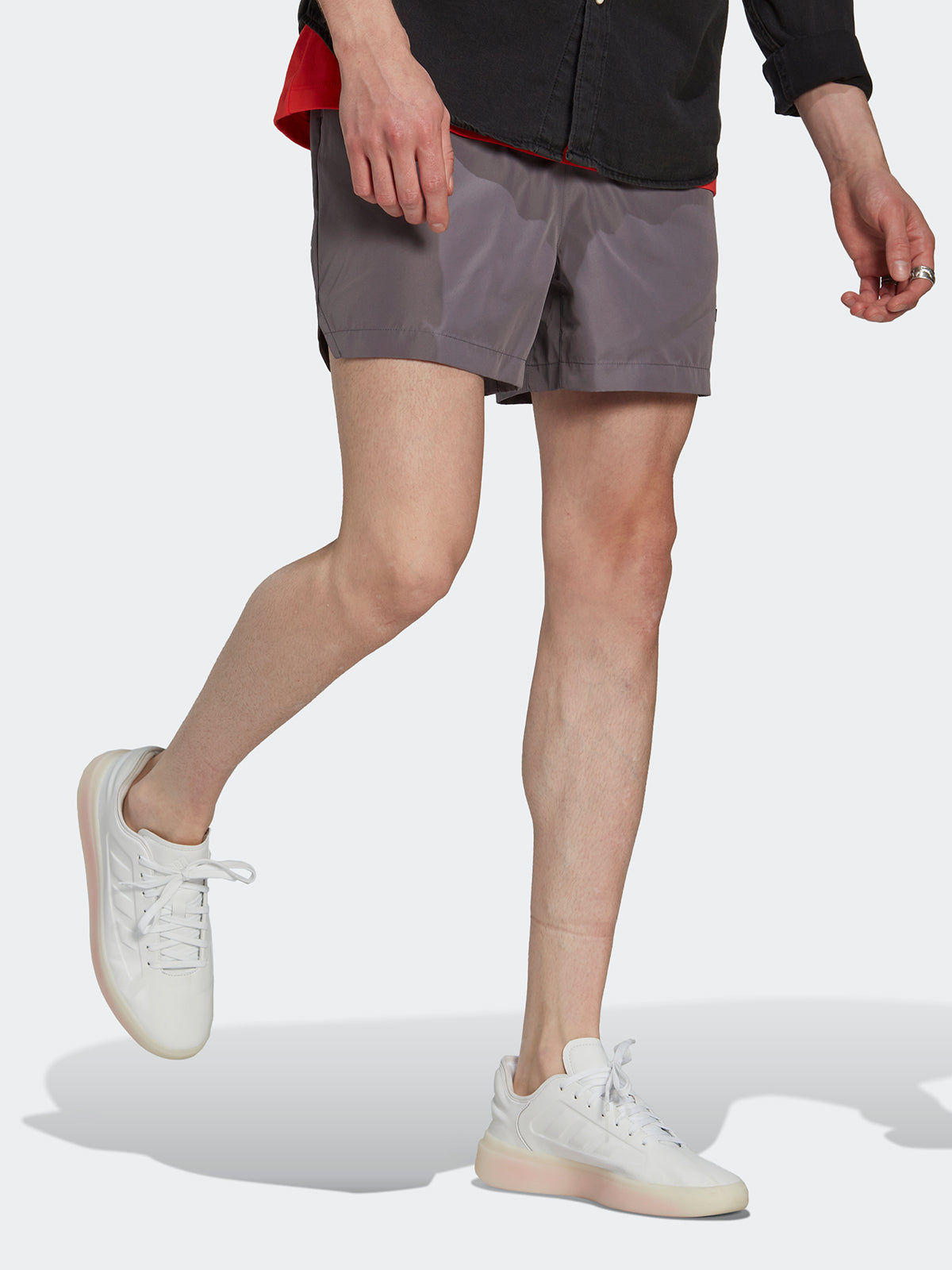 מכנסי אימון קצרים עם הבלט לוגו/ גברים- adidas performance|אדידס פרפורמנס