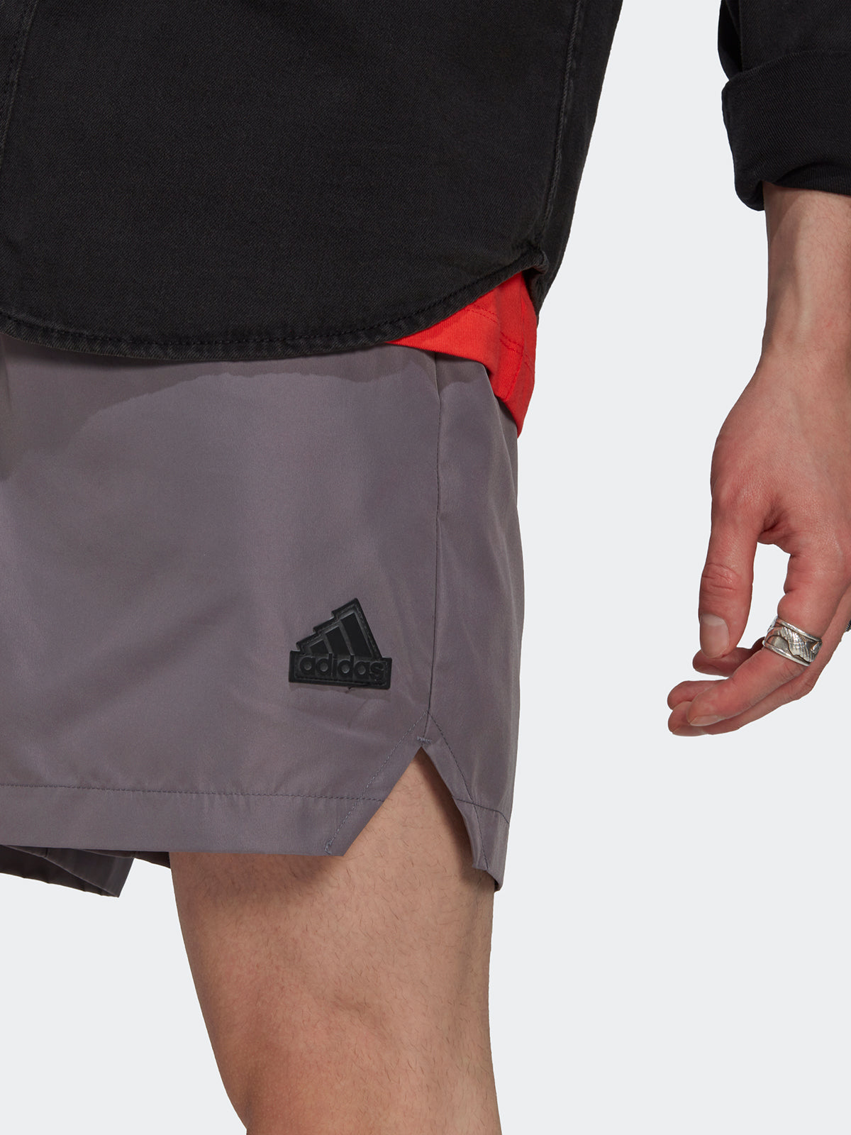 מכנסי אימון קצרים עם הבלט לוגו/ גברים- adidas performance|אדידס פרפורמנס