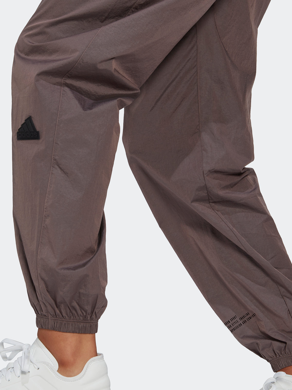 מכנסי ניילון עם לוגו- adidas performance|אדידס פרפורמנס