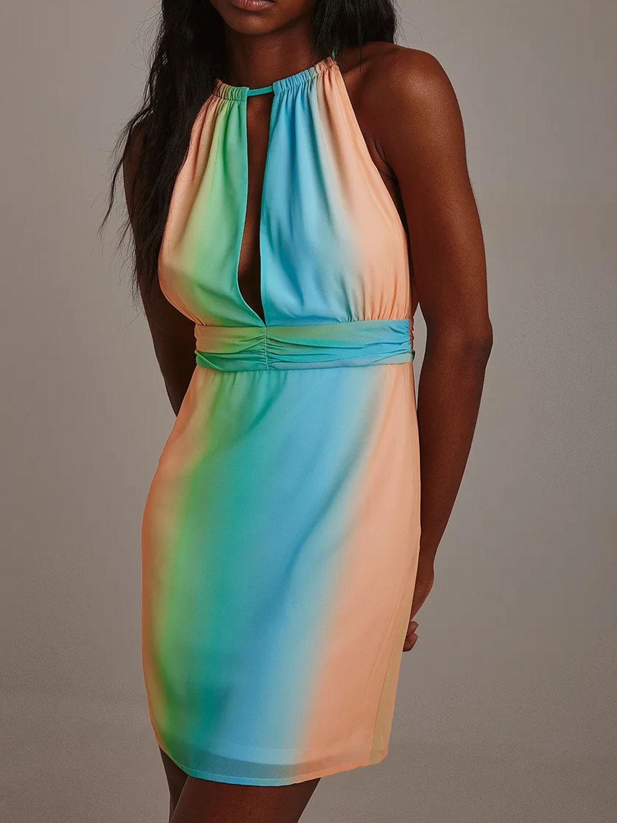 שמלת מיני עם צווארון קולר- NA-KD|נייקד