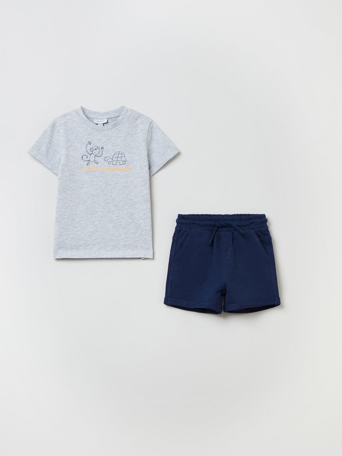 סט טישרט ומכנסיים קצרים / תינוקות- OVS|או. וי. אס