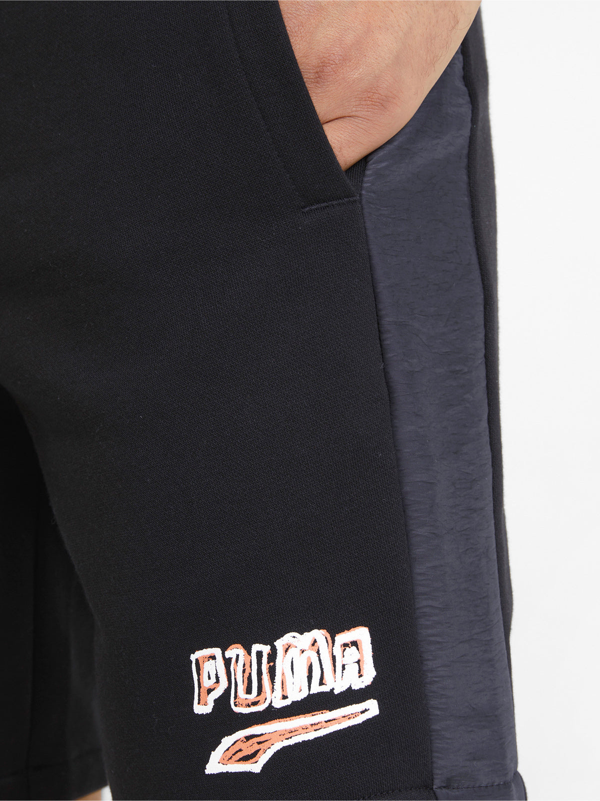 מכנסיים קצרים עם הדפס לוגו גרפי- Puma|פומה