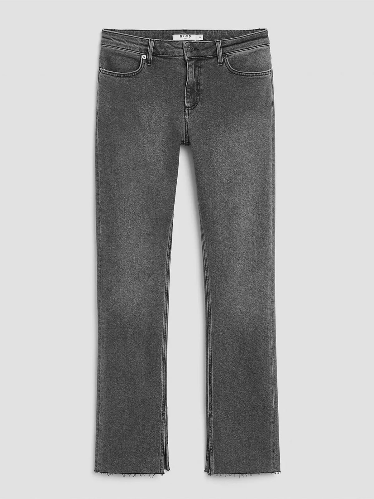 מכנסי ג'ינס בגזרה ישרה עם שליץ MOA MATTSSON X NA-KD- NA-KD|נייקד